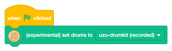 (experimental) set drums to [ ]