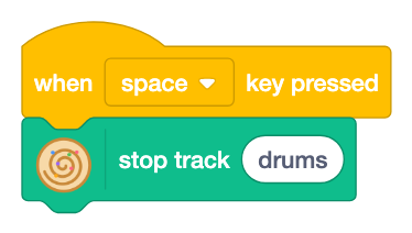 stop track [ ]