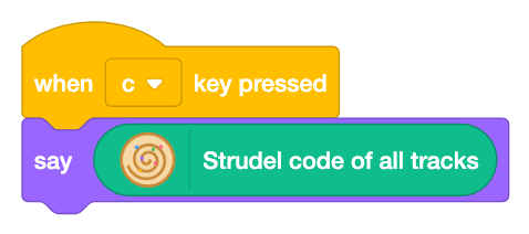 Strudel code of all tracks