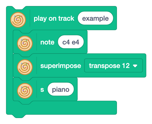 superimpose [ ]