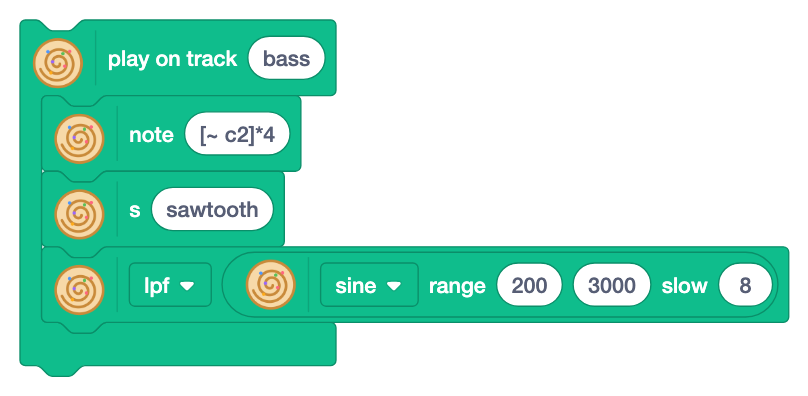Blocks: Open the filter slowly