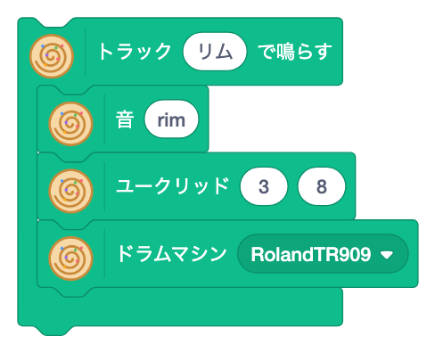 ブロック: ユークリッドで ずらす