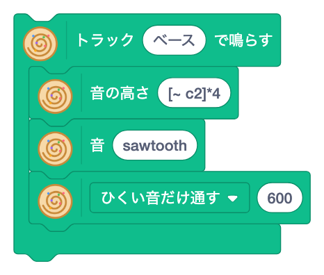 ブロック: 裏打ちの ベース