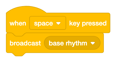 Space broadcasts base rhythm